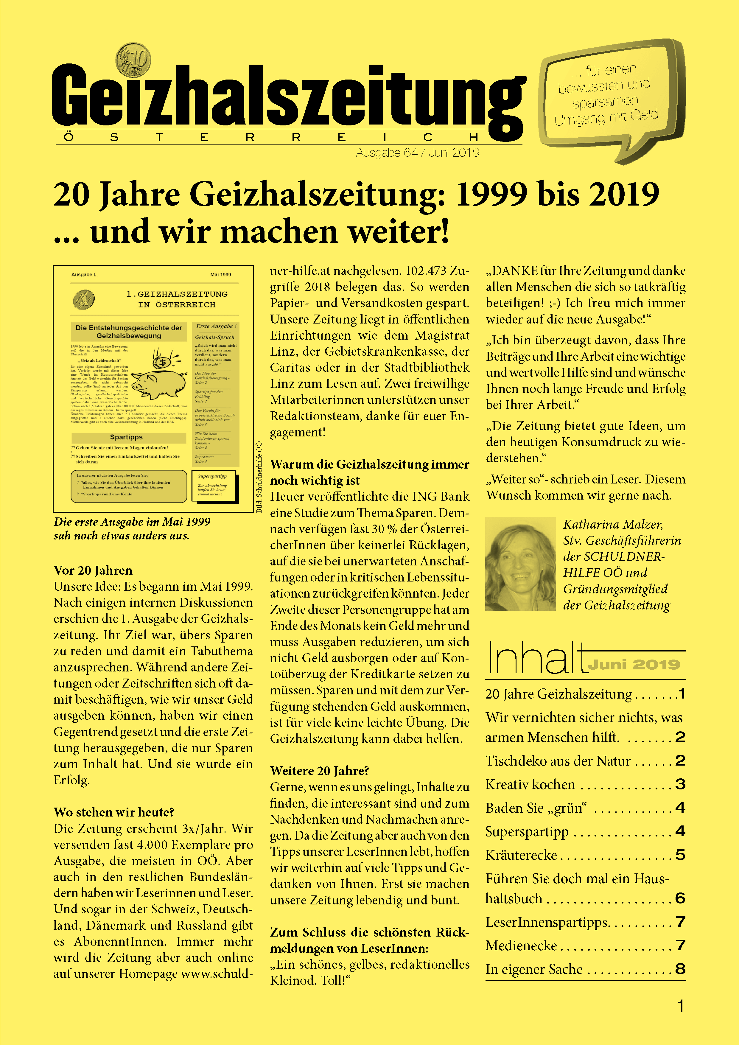 Deckblatt Geizhalszeitung 64