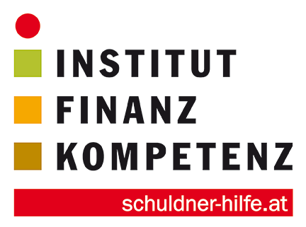 Logo Institut Finanz-Kompetenz: Das Zeichen für das Instititut Finanz-Kompetenz besteht aus Wörtern und bunten Quadraten. 